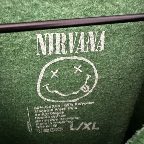Urban Outfitters Tops New Urban Outfitters Nirvana Smile Overdyed